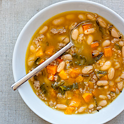 Butternut Squash and Turkey Chili - Recipe photo by FoodieCrush