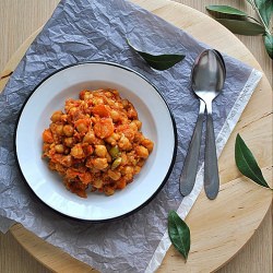 Chickpeas w/ Peppers in the Oven - Recipe photo by syntagesapospiti