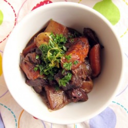 Beef Stew with Gremolata - Recipe photo by kickpleat