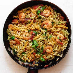 Pasta with Shrimp - Recipe photo by homewarming