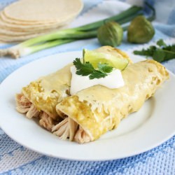 Chicken Enchiladas Verdes - Recipe photo by cooking classy