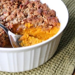 Praline Butternut Squash Casserole - Recipe photo by Gluten Free Fix
