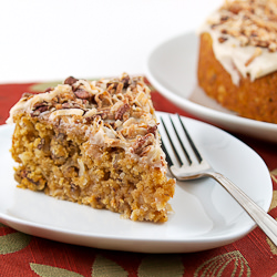 Sweet Potato Pecan Coconut Cake - Recipe photo by EvilShenanigans