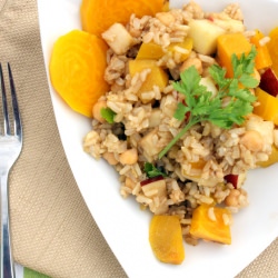 Chickpea Beet and Apple Salad - Recipe photo by cleaneatingchelsey