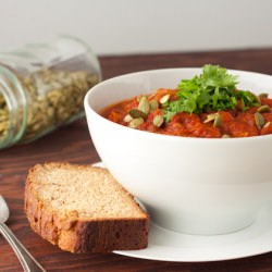 Crock-Pot Turkey & Pumpkin Chili - Recipe photo by HealthfulPursuit