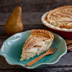 Buttermilk Pear Pie - Recipe photo by FoodforMyFamily