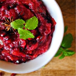 Cranberry Apple Pomegranate Chutney - Recipe photo by J1083