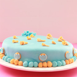 Zebra Cake With Fondant Icing - Recipe photo by najla koya