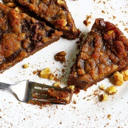Pumpkin Brownie Pie - Recipe photo by The Purple Carrot