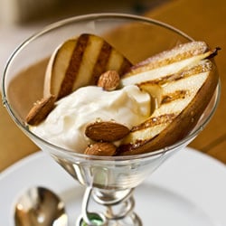 Grilled Pears w/Honey Greek Yogurt - Recipe photo by PaniniKathy