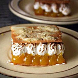 Limoncello Meringue Pistachio Tuile - Recipe photo by lisamichele