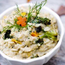 Creamy Vegetable Risotto - Recipe photo by nofaceplate