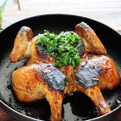 Flattened Chicken - Recipe photo by jules_stonesoup