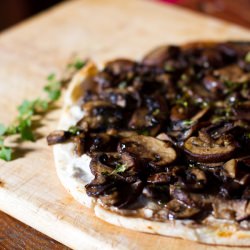 Mushroom and Native Thyme Pizza - Recipe photo by Season with Saltbush