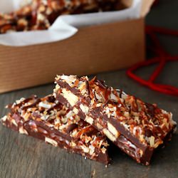Samoa Holiday Bark - Recipe photo by foooodie
