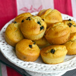 Dairy Free Blueberry Corn Muffins - Recipe photo by linzersinlondon