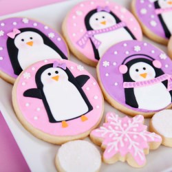 Pretty Penguin Cookies - Recipe photo by Glorious Treats