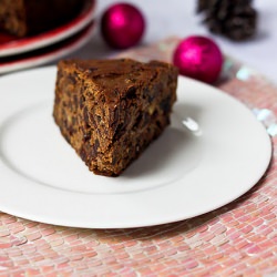 Double Chocolate Fruit Cake - Recipe photo by debugcooking