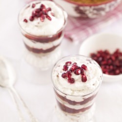 Gingersnap Pomegranate Parfaits - Recipe photo by Epicurean Mom