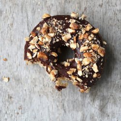 Chocolate-Hazelnut Donuts - Recipe photo by the little epicurean