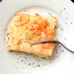 Potato Gratin Dauphinois - Recipe photo by Amy@TheKitchenisCalling