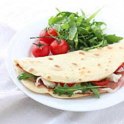 Piadina Romagnola - Recipe photo by Just Love Cookin