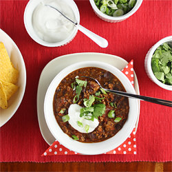 Mexican Black Bean Turkey Chili - Recipe photo by foodnouveau