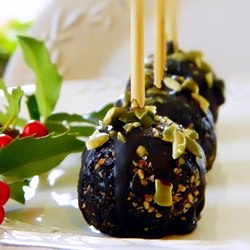 Chocolate Almond Truffle Pops - Recipe photo by LisaViger