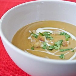 Lentil and Chestnut Soup - Recipe photo by peaches and donuts