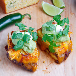 Jalapeno Cornbread Grilled Cheese - Recipe photo by closetcooking