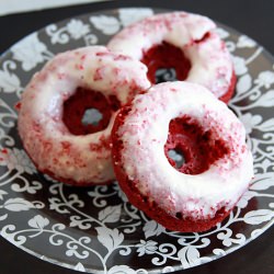 Baked Red Velvet Doughnuts - Recipe photo by runswithspatulas