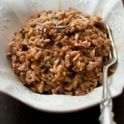Risotto, Blue Stilton & Walnuts - Recipe photo by Agnese Gambini