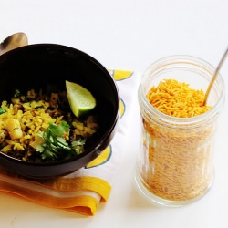 Spicy Flattened Rice (Poha) - Recipe photo by mustardseed