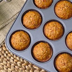 Carrot Coconut Muffins - Recipe photo by TasteasyouCook