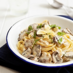 Creamy Mushroom Pasta - Recipe photo by erinnish