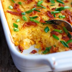 Creamy Baked Corn - Recipe photo by pinchofyum