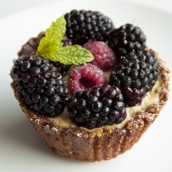 Frangipane Custard Tarts & Berries - Recipe photo by healthfoodlover