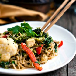 Peanut Sauce and Kelp Noodles - Recipe photo by GuiltyKitchen