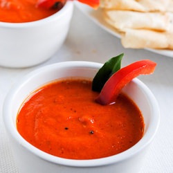 Red Capsicum Chutney - Recipe photo by indiancurrytrail