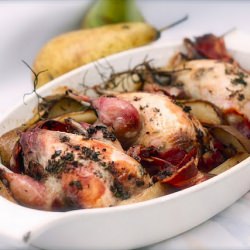 Roast Partridge with Pears - Recipe photo by nutmegs seven
