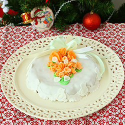 Christmas Cake with Fondant Icing - Recipe photo by swapnaz