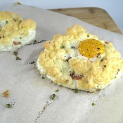 Eggs in Clouds - Recipe photo by justthetip