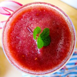 Pimm's Raspberry Cucumber Cocktail - Recipe photo by theindolentcook