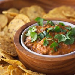 Chili Cheese Black Bean Dip - Recipe photo by pinchofyum