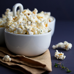 Truffle Butter Popcorn - Recipe photo by gourmandeinthek