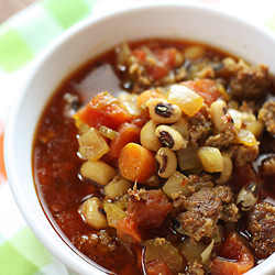 Black Eye Pea Soup - Recipe photo by Katrina Runs