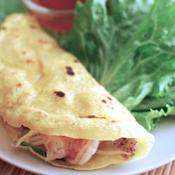 Vietnamese Sizzling Crêpe - Recipe photo by theculinarychronicles