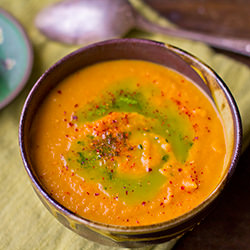 Caramelized Onion and Carrot Soup - Recipe photo by thetomatotart