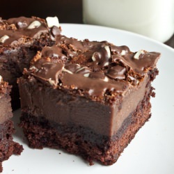 Minty Chocolate Mousse Brownies - Recipe photo by sweettreatsmore