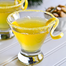 Lemoncello Cocktail - Recipe photo by a communal table